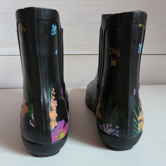 London Fog Piccadilly Rain Boot - Black Multi 6 - Picture 6 of 10